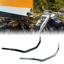 오토바이 1-14quot 할리 데이비슨 로드킹 low rider fat boy street bob v-rod 용 인치 맞춤형 갈매기 핸들, 블랙 에이