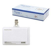 고무나라 150 집게명찰 가로, 01. 혼합 색상 (집게 150 명찰), 50개