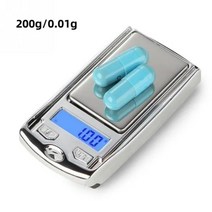 소량 중량 가정용 새로운 고품질 미니 디지털 포켓 저울 100g 0.01g/200g 0.01g 골드 스털링 보석 그램 무, [02] 200g 0.01g, 02 200g 0.01g, 한개옵션1