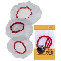 대형 장독대 항아리 덮개 망 3P 세트 옹기 된장 항아리망 고추장 장항아리