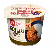 CJ더마켓 탕비실 업소용 식당용 PC방 탑티어 햇반 컵반 스팸김치덮밥 간편식 컵밥 국밥 냉동밥 솥밥 점심 도시락 251G, 34개