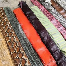 DIY 천연 뱀 가죽 원단 수공예 도구 포함 희귀 피부 80cm 140cm 20 가지 색상, 04=4-120x11