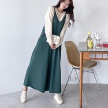 [바보사랑] 여자 임산부 끈나시 뷔스티에 가을 점프수트
