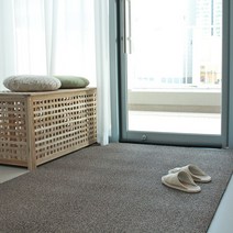 하심 코일매트 diy 친환경 현관매트 베란다 바닥매트 신발장 출입구 롤카페트, 무지그레이(120cm)