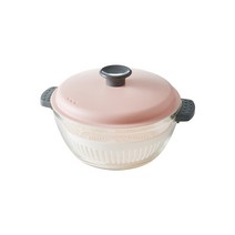 [본사직영] 락앤락 간편요리 유리캐서롤 1.5L 핑크 1개, LLG485