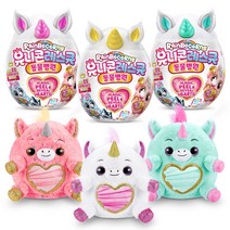 레인보우콘 유니콘 레스큐 동물 병원 놀이 장난감 인형 애착 봉제 동물, 분홍뿔(디제이)