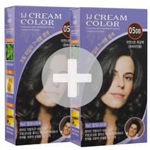 2개 일진 아이제이 크림칼라 7~8분 새치염색약, 02. 07NB(자연스런 갈색), 03. 09LB(밝은 갈색)