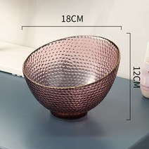 디저트접시추천 이케아우드볼 샐러드보울 이케아샐러드볼 이케아유리볼 시리얼볼 투명 트레이 장식 과일 바구니 디저트 접시 유리 보관 트레이 황금 선반 화장품 용기 홈 장식 현대, 보라