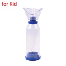 휴대용 흡입기 컵 범용 분무기 가습기 분무기 분무기 천식 스페이서 챔버 성인 장비 귀지흡입기 귀이개 귀후비개 귀흡입기 귀지 귀파개, 어린이용 파란색 1개