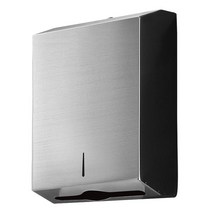 세이크린 스텐 점보롤케이스 핸드타올디스펜서 화장지 페이퍼케이스, 1개, CND001-07 스텐핸드 무광 실버37cm
