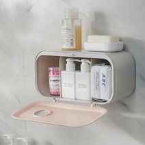 [모비딕컴퍼니] 목욕용품 휴지걸이 화장실부속 업소용휴지케이스 접착식욕실소품 선반휴지걸이, 09.- 욕실 휴지 수납함 휴지걸이 욕실용품 보관함 무, 민트블루