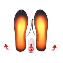 꾹미 캠핑전기히터 캠핑전기난로 전열기구 USB 온열 깔창 발 패드 양말 매트 겨울 야외 스포츠 난방 신발, 01 Black_01 39