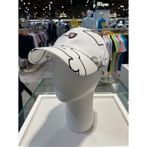 루이까스텔[NC강남] 23S/S LOUIS CASTEL 남성 여름 골프모자 빅 루카 심볼 방패와펜 타공 볼캡, 화이트(W)