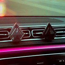 마일론 갤러리1 명품 차량용 방향제 고급 자동차 송풍구 디퓨저 리필, 실버, 클린코튼, 쇼핑백 추가