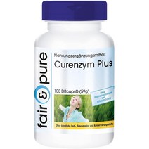 독일직구 Curenzyme Plus 릴리즈 효소 복합체 마그네슘 스테아레이트 미포함 DRCaps 100 DRCaps 브로멜레인 트립신 키모트립신 및 루토이드(뉴틴) 함유, 수량, 상세참조
