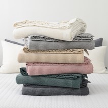 아몽레브 모달패드 벨벳 피그먼트 워싱 스프레드 이불 패드 목화솜 패밀리사이즈 사계절 Q S, 핑크