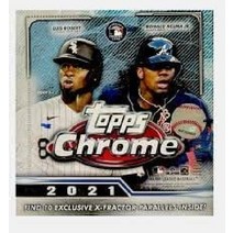 MLB 2021 Topps Chrome Baseball Mega Box 탑스 크롬 베이스볼 메가 박스 메이저 리그 야구 카드, 기본
