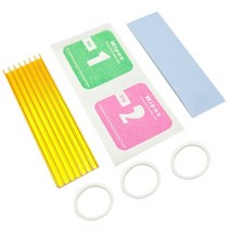 써멀패드 그래픽카드 알루미늄 냉각 방열판 열 패드 방열 라디에이터 두께 3mm 6mm M.2 NGFF SATA PCI-E NVME m2 SSD, 09 TypeA 6mm Golden, 09 TypeA 6mm Golden
