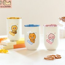 카카오프렌즈 데일리 스텐 텀블러 / 350ml 핸디사이즈 휴대용텀블러 / 보온보냉텀블러 사무실텀블러 보냉텀블러 보온텀블러 보온병 올스텐 테이크아웃텀블러 귀여운텀블러 키즈텀블러, 라이언
