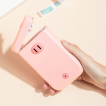 미니 블루투스 라벨프린터 D30S 3종, 핑크돼지