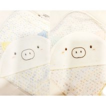 압소바 포케 뱀부 속싸보: (남아; 여아; 유아; 아기) [여름 뱀부 원단] [매끄럽고 부드럽고 연한 원단; 동물 캐릭터]