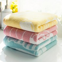 기라로쉬수건 울리 파스텔선염 타월 150g, 3장, 옐로우