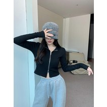 여성 투웨이 슬림핏 후드 집업