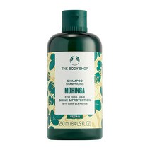 The Body Shop 모링가 샤인 앤 프로텍션 샴푸 칙칙한 모발용 비건 더바디샵