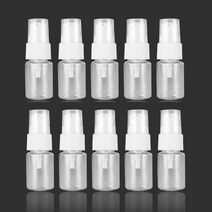 27리빙 여행용 소분 화장품 펌핑용기 10ml, 투명,화이트, 10개