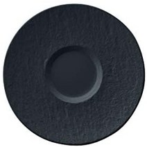 빌레로이 앤 보흐Manufacture Rock TeaCoffee Cup Saucer 6.5인치 프리미엄 포슬린 블랙, 검은 색