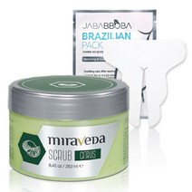 이탈왁스 미라베다 브라질리언 에프터케어 세트 시트러스 스크럽 + 브라질리언 팩 구성, 250ml, 1세트