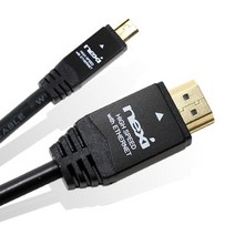 마이크로HDMI to HDMI 케이블 메탈형 케이블/HP 레노버 LG그램 노트북 SK큐브빔/스마트빔 연결선/삼성시리즈9 티비 모니터 연결 케이블, 1.5m