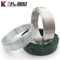 아연 스텐레스 PVC코팅 철사 500g 철선 백선 스테인리스 와이어 에폭시 코팅선 묶음 결속, 아연도금철사-500g, 0.9mm-100미터