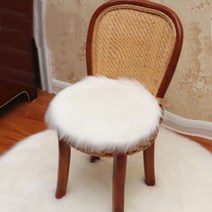 양털러그 장모러그 천연양털 먼지없는 미니 침실 침대 러그 카페트 아기원형러그 의자 매트 시트 패드 스킨 모피 지역 따뜻한 인공 섬유 부드러운 양모 깔개 의자 장식 양모 따뜻한