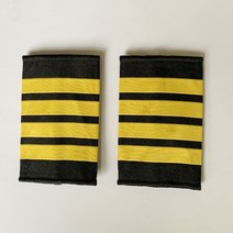 항공 기장 견장 비행기 조종사 민항기 항공 가슴 어깨 휘장 완장 계급 명패, 4줄(한쌍 가격)