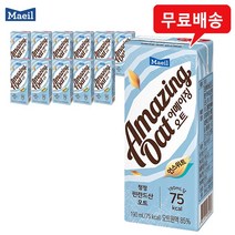 매일유업 어메이징 오트 언스위트 두유, 190ml, 12개