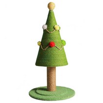 캣휠 고양이 스크래치 보드 크리스마스 트리 모양 내마 모성 자연 사이잘 포스트 애완 동물, 01 Christmas Tree