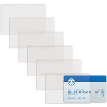 신용 카드 리더기 휴대용 모바일 포스 단말기 Medicare 카드 홀더 보호 슬리브 6팩 9.2 x 6.1cm(3.6 2.4, 한개옵션0