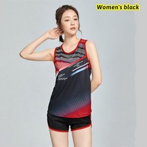 러닝복 마라톤복 전문 트랙 수트 러닝 세트 육상 의류 레이싱 유니폼 레이스 워크 마라톤 및 필드 스포츠웨어 남녀 공용, Asian Size XL, Black - Women Thanks