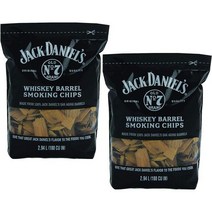 잭 다니엘스 01749 우드 BBQ 스모킹 칩 (2팩), 2, 2개