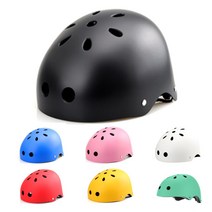 킥보드 자전거 헬멧, 검은색, 무광, M size(머리 둘레 54~57cm)