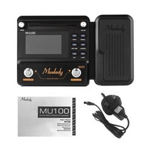 일렉 멀티 이펙터 기타 Muslady MU100 이펙트 프로세서 일렉트릭 페달 180s 루프 레코딩 튜너 탭 템포 리듬 지원