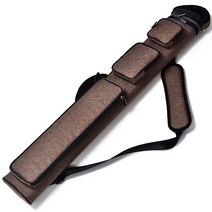 Collapsar 2X4 하드 풀 큐 타원형 당구 스틱 휴대용 케이스(다양한 색상 가능), Brown Nylon