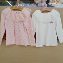 [코코리따]광명점 잔 도트 샤 프릴 티셔츠 CELA228E2