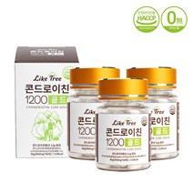 콘드로이친 1200 골드 곱상어연골71% 유기농 아가베 이눌린 어골칼슘 함유 화학첨가물 무첨가 프리미엄 콘드로이틴, 3개, 60정