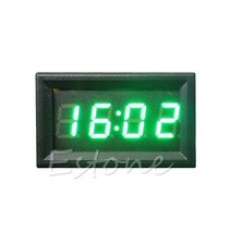 편리한 자동차 트럭 디지털 전자 시계 LED 화면 디스플레이 전자 시계 12V/24V LED 클럭, 녹색