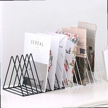 매거진랙 신문 전단지 거치대 서류 종이 진열대 정리대 책꽂이 잡지꽂이 북스탠드 책꽂이선반, 블랙 옵션선택