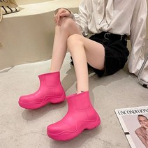 레인 부츠 어그 장마샌들 가벼운 장마철샌들 비올때신발 jonofono 2022 패션 여성 신발 eva 두꺼운 바닥 여름 장화 야외 간결한 인과 데일리 여성 여성 신발