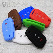 JS automotive 티볼리에어 젤리 실리콘 컬러 키홀더 스마트키 키케이스 스크래치 흠집방지 간편장착 새차선물 장식 용품, 브라운