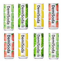 데미소다 4종 20캔 애플 피치 레몬 청포도 혼합 250ml